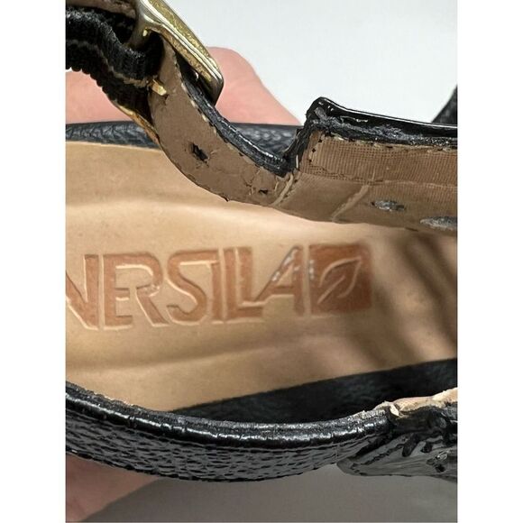 Versilia Heeled Sandals Size 5 Black - Picture 7 of 8